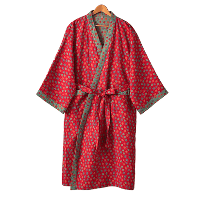 Maple Leaf Organic Cotton Kimono Robe - image 27
