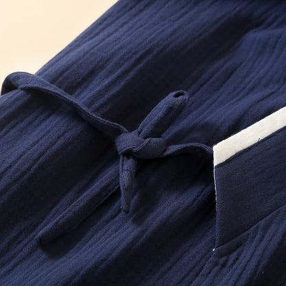 Ownkoti Unisex Minimalist Cotton Gauze Kimono Bathrobe - image 7