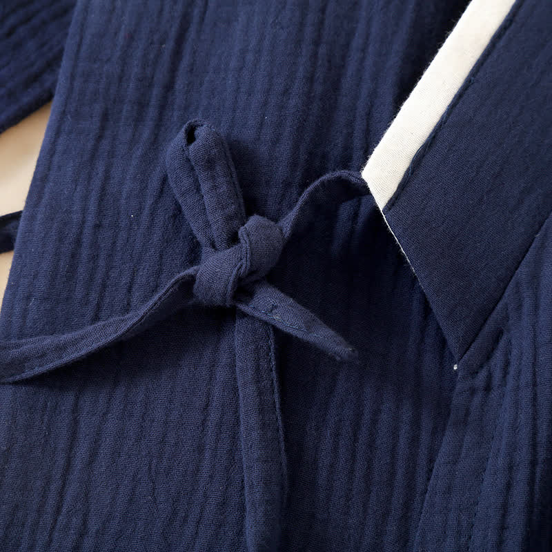 Ownkoti Unisex Minimalist Cotton Gauze Kimono Bathrobe - image 6