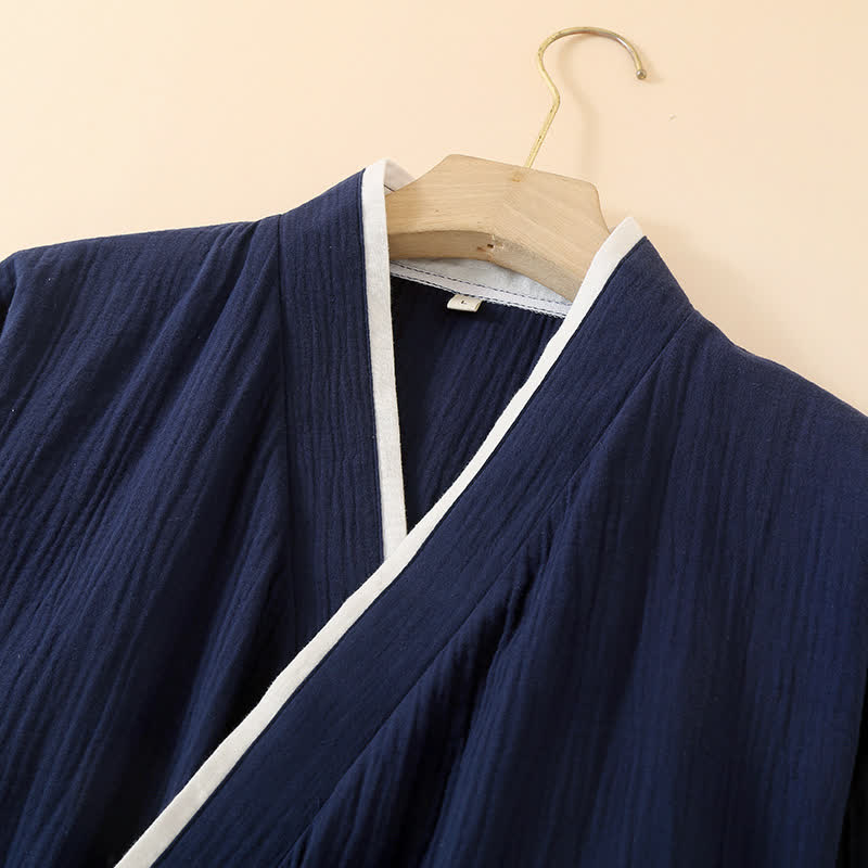 Ownkoti Unisex Minimalist Cotton Gauze Kimono Bathrobe - image 4