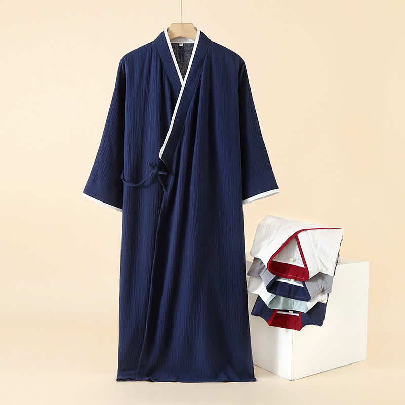Ownkoti Unisex Minimalist Cotton Gauze Kimono Bathrobe - image 1