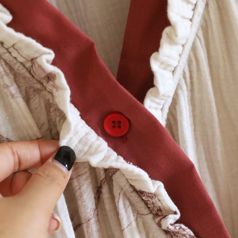 Butterfly Hanfu Inspired Cotton Loungewear Set - image 2