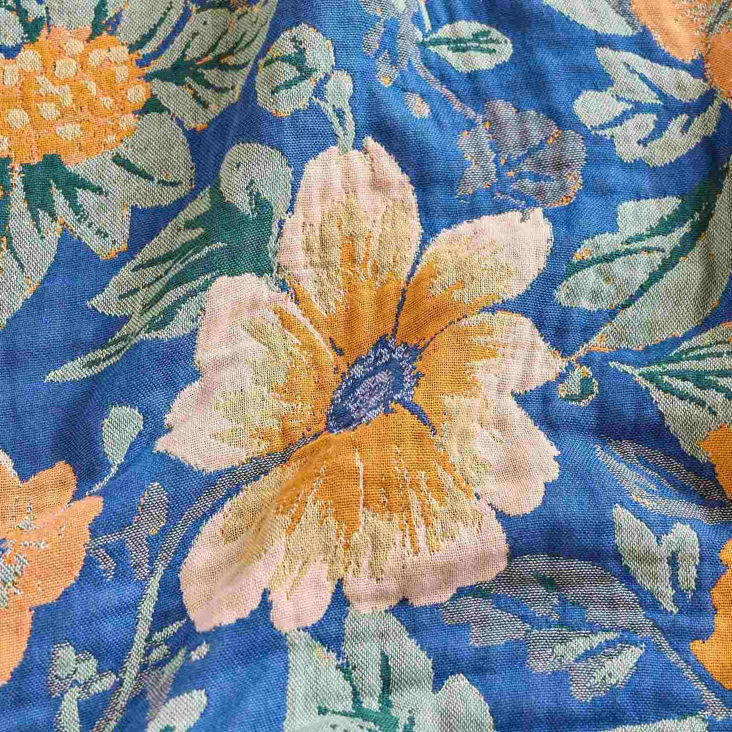 Ownkoti Bright Daisy Cotton Gauze Tassel Quilt - image 9