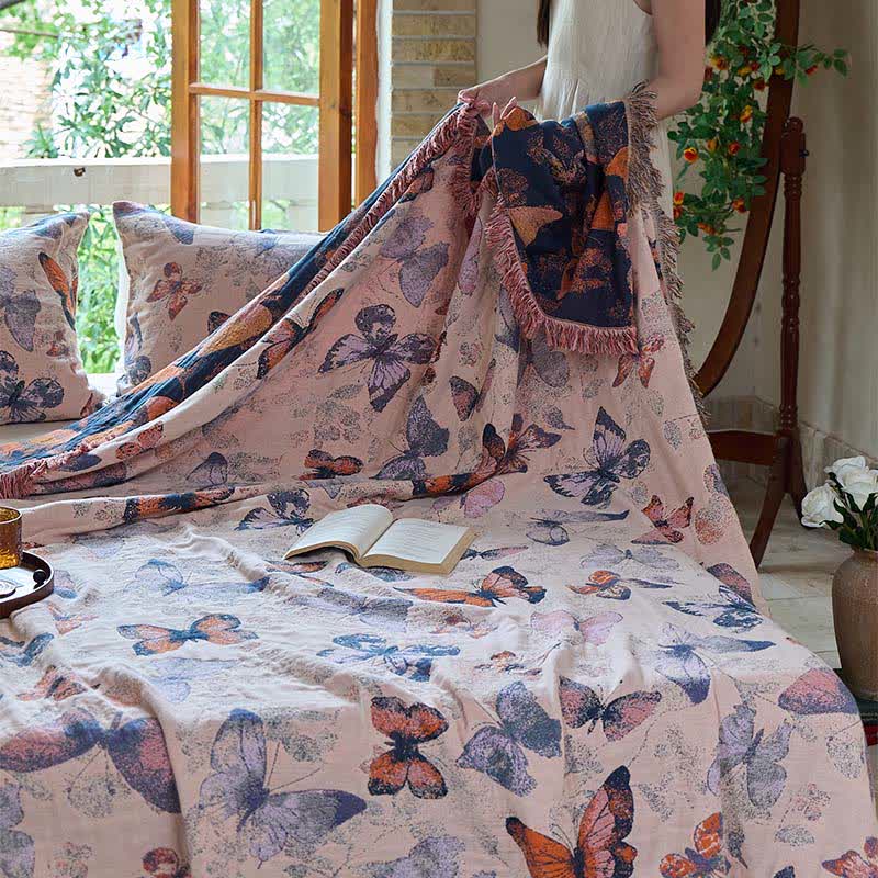 Ownkoti Elegant Butterfly Tassel Cotton Quilt - image 5