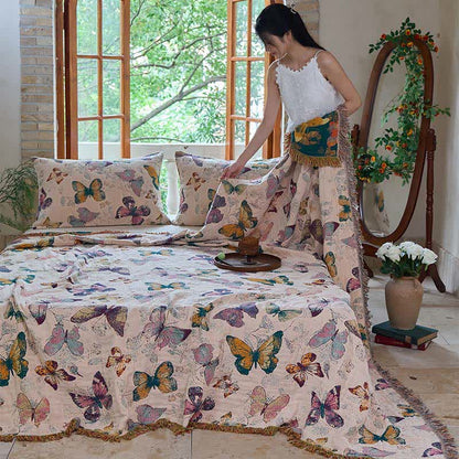 Ownkoti Elegant Butterfly Tassel Cotton Quilt - image 12