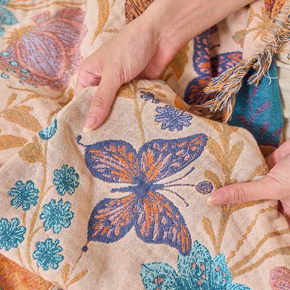 Ownkoti Pastoral Butterfly Cotton Tassel Quilt - image 9