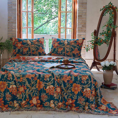 Ownkoti Luxurious Floral Cotton Tassel Quilt - image 2