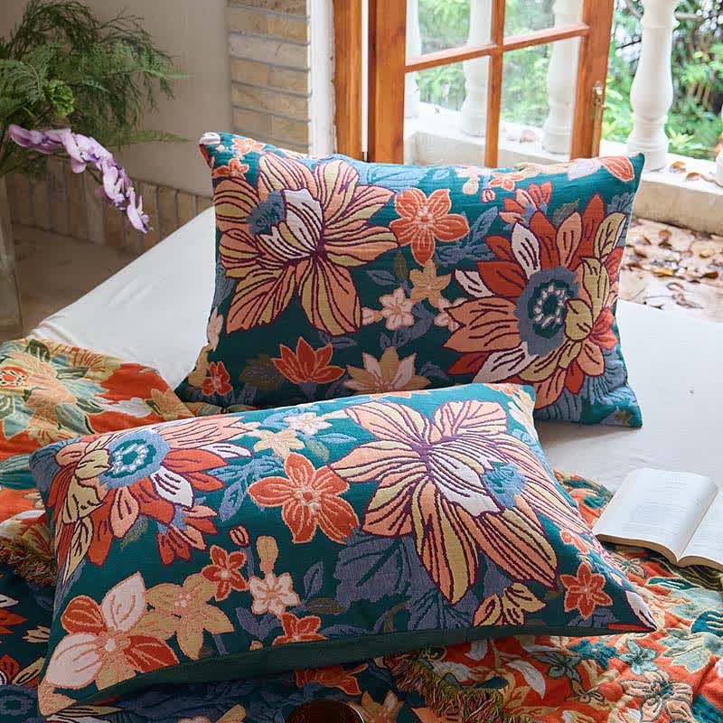 Ownkoti Flourishing Floral Cotton Tassel Quilt - image 6