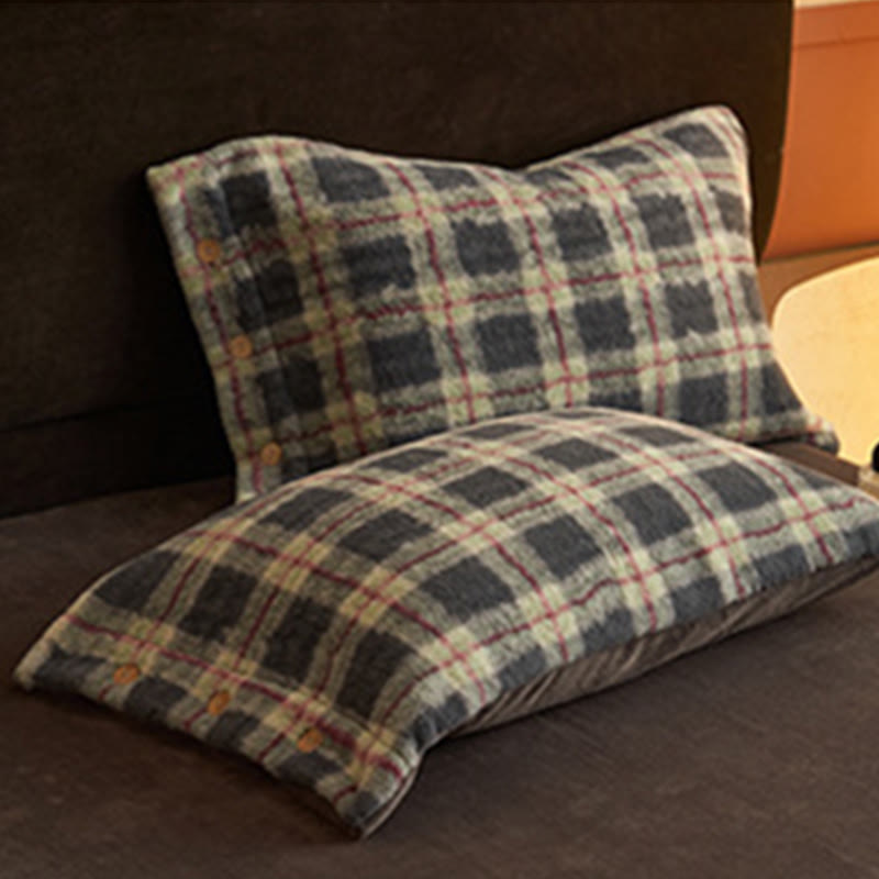 Classic Plaid Cozy Thick Bedding Set (4PCS)  - image 9