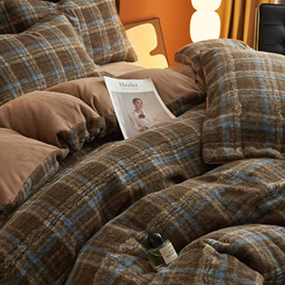 Classic Plaid Cozy Thick Bedding Set (4PCS)  - image 40