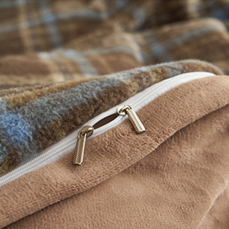 Classic Plaid Cozy Thick Bedding Set (4PCS)  - image 45