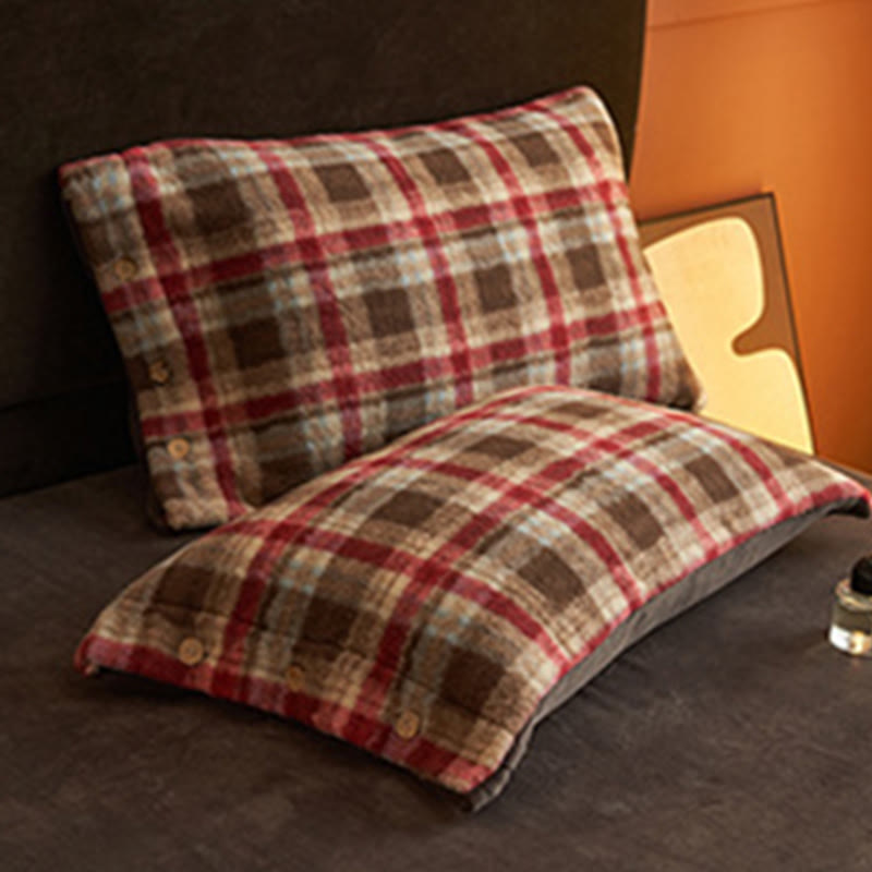 Classic Plaid Cozy Thick Bedding Set (4PCS)  - image 29