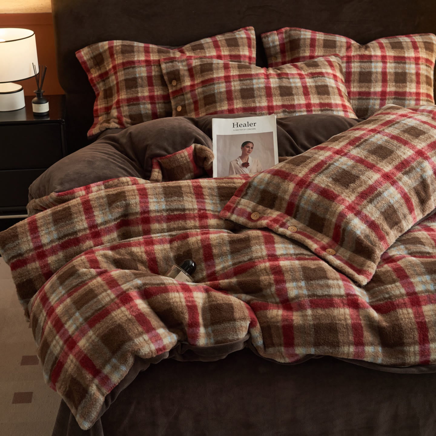 Classic Plaid Cozy Thick Bedding Set (4PCS)  - image 27