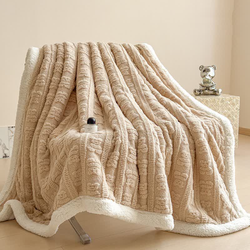 Bear Striped Textured Throw Blanket - image 17