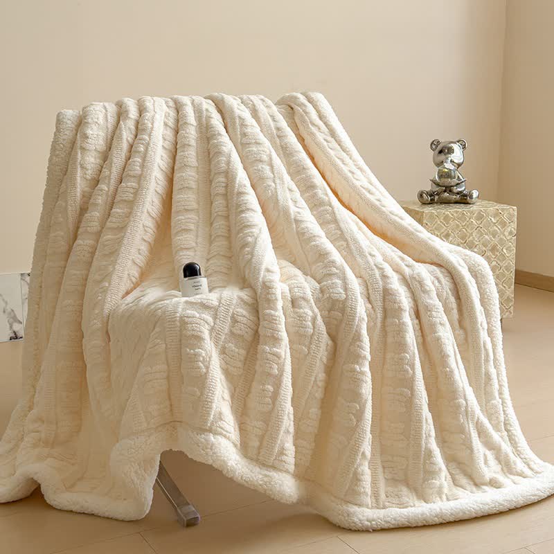 Bear Striped Textured Throw Blanket - image 23