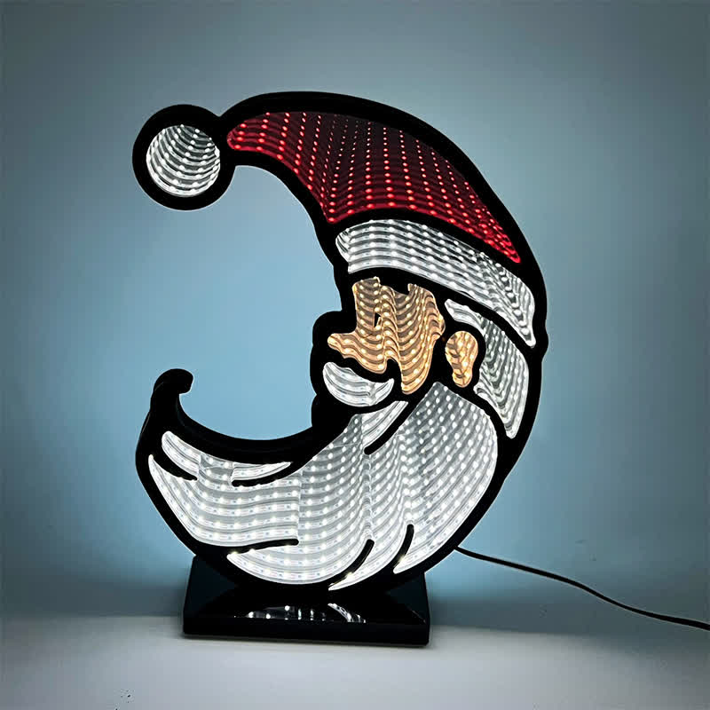 Ownkoti 3D Christmas Santa Infinity Lights - image 2