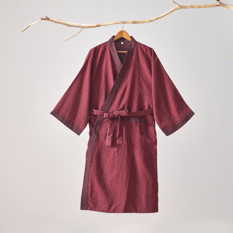 Ownkoti Christmas-inspired Cotton Gauze Kimono Robe - image 9