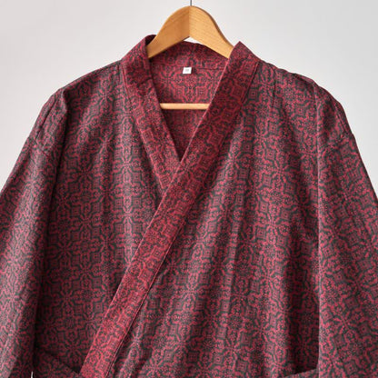 Ownkoti Christmas-inspired Cotton Gauze Kimono Robe - image 4