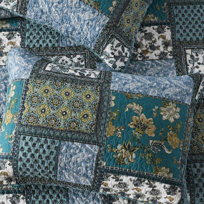 Ownkoti Vintage Floral Cotton Quilted Coverlet - image 3