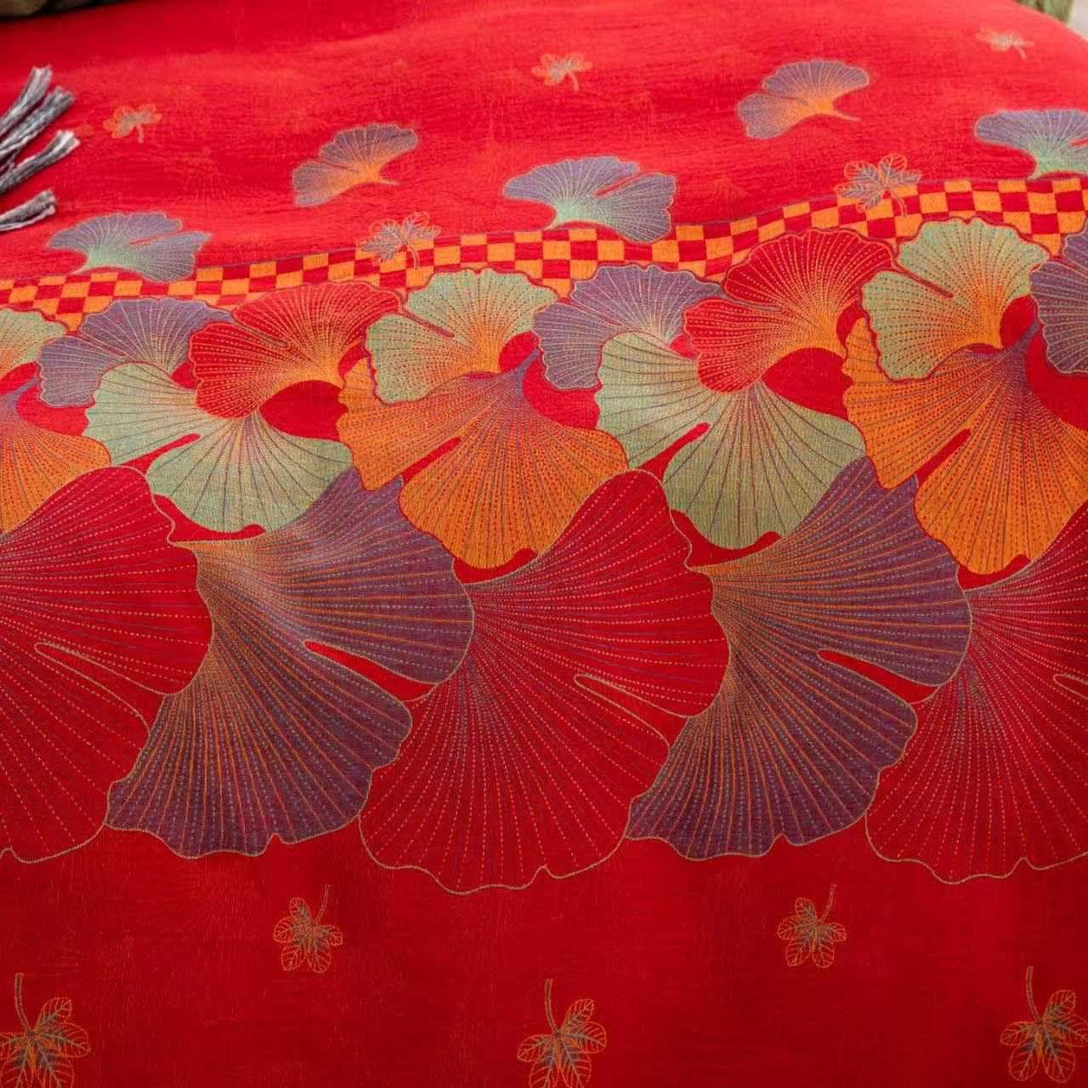 Ginkgo Leaf Pure Cotton Gauze Bedding(4PCS) - image 4