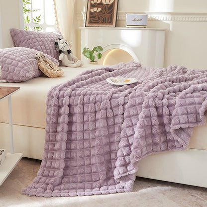 Plaid Thick Warm Throw Blanket - image 5