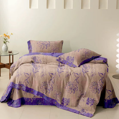 Ownkoti Artistic Peony Cotton Reversible Bedding Set(4PCS) - image 5