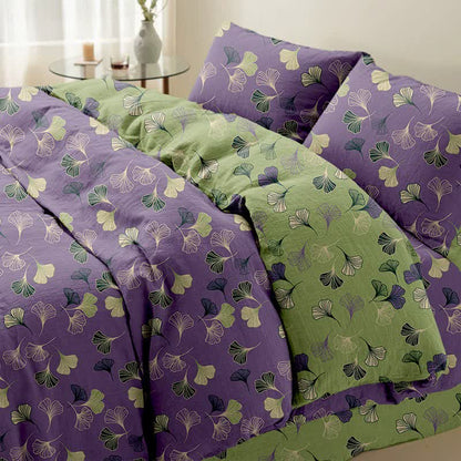 Ownkoti Ginkgo Cotton Reversible Bedding Set(4PCS) - image 3
