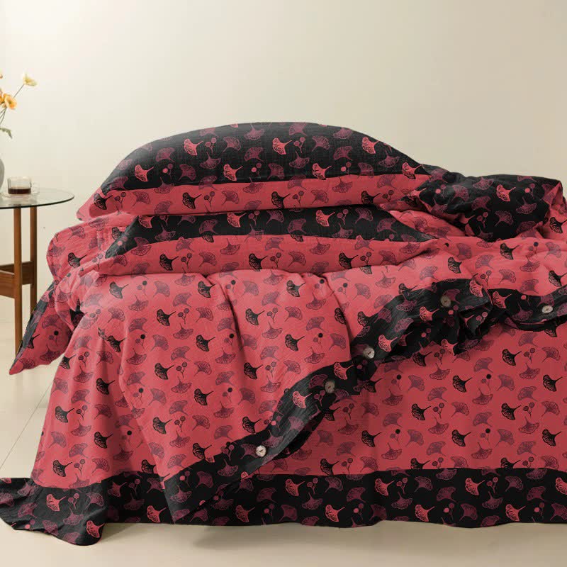 Ownkoti Timeless Ginkgo Cotton Gauze Bedding Set(4PCS) - image 6