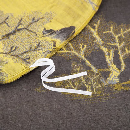 Landscape Print Cotton Gauze Jacquard Bedding Set(4pcs) - image 8