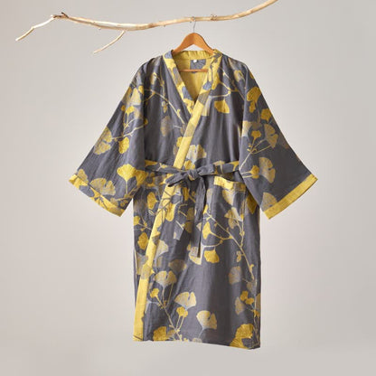 Ownkoti Cotton Gauze Ginkgo Kimono Robe - image 27