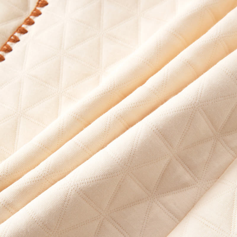 Ownkoti Simple Solid Color Quilted Robe - image 16