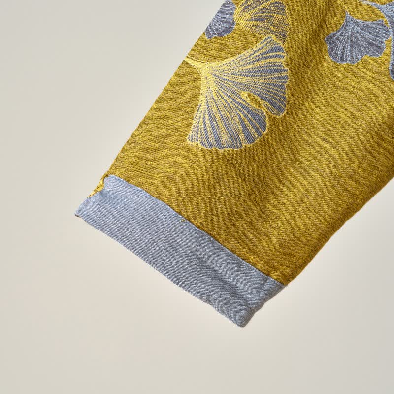 Ginkgo Leaf Hanfu Inspired Cotton Nightdress - image 27