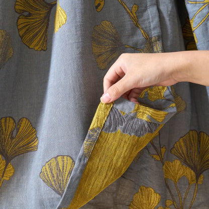 Ginkgo Leaf Hanfu Inspired Cotton Nightdress - image 17