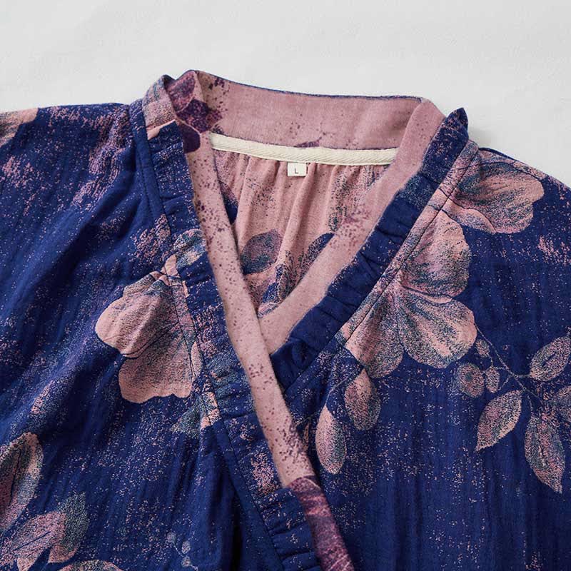 Ownkoti Dreamy Floral Hanfu Inspired Cotton Nightdress - image 3