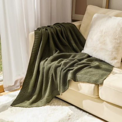 Ownkoti Simple Solid Color Knitted Blanket - image 14
