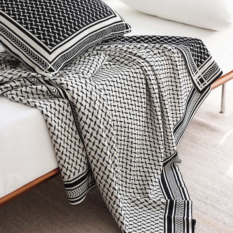 Ownkoti Nordic Style Knit Throw Blanket - image 1
