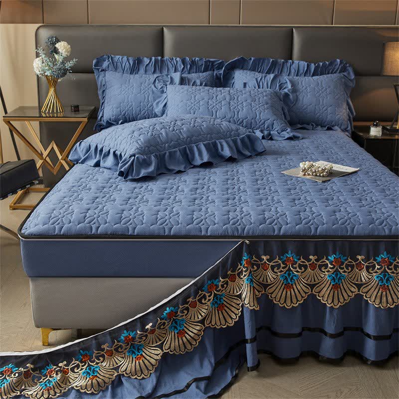 Ownkoti Quilted Sheet with Detachable Bed Skirt - image 1
