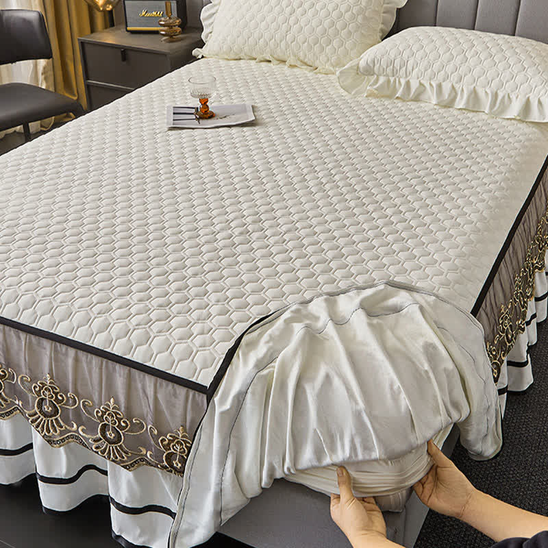 Ownkoti Quilted Sheet with Removable Bed Skirt - image 3