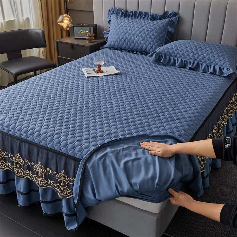 Ownkoti Quilted Sheet with Removable Bed Skirt - image 8