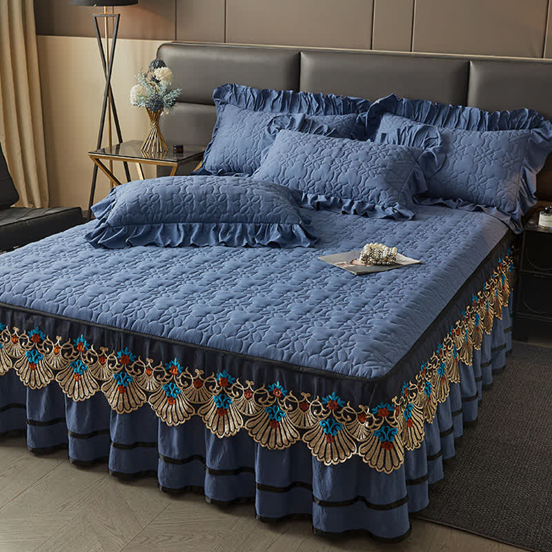Ownkoti Quilted Sheet with Detachable Bed Skirt - image 3