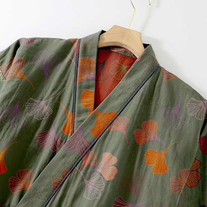Ownkoti Ginkgo Cotton Gauze Kimono Loungewear Set - image 34
