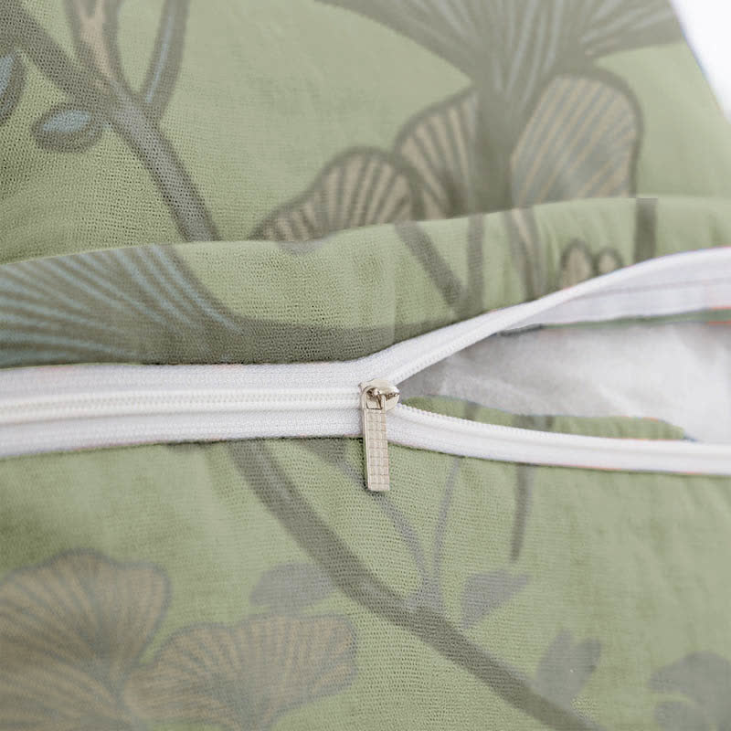 Ownkoti Ginkgo Leaf Cotton Jacquard Square Pillowcases(2PCS) - image 3