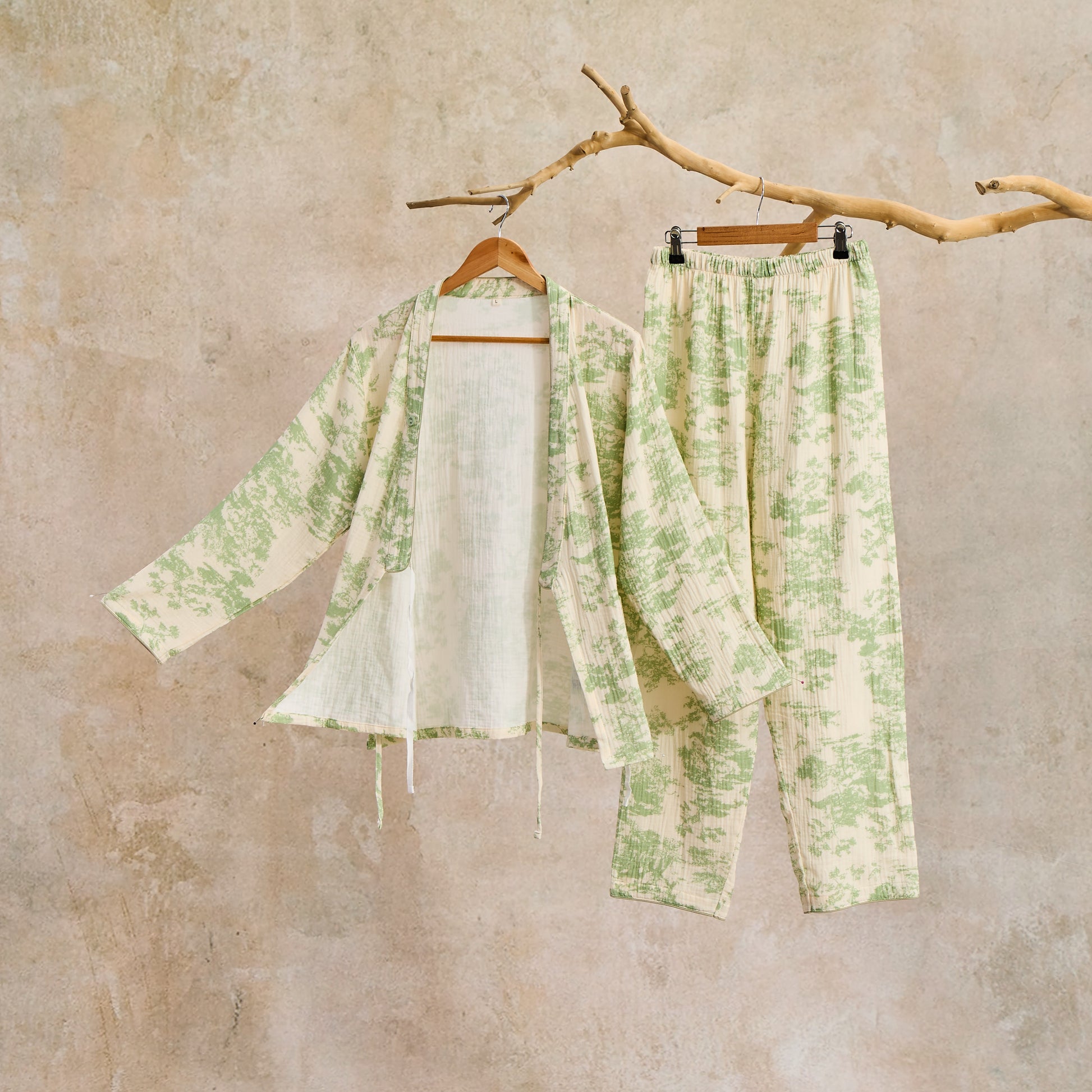 Refresh Cotton Gauze Kimono Pajama Set  - image 11