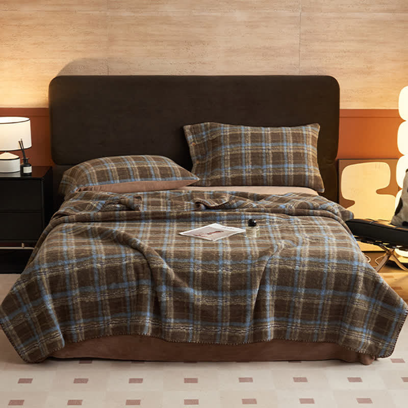 Ownkoti Classic Plaid Reversible Fleece Multi-Use Throw - image 37