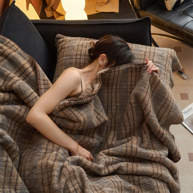 Ownkoti Classic Plaid Reversible Fleece Multi-Use Throw - image 17