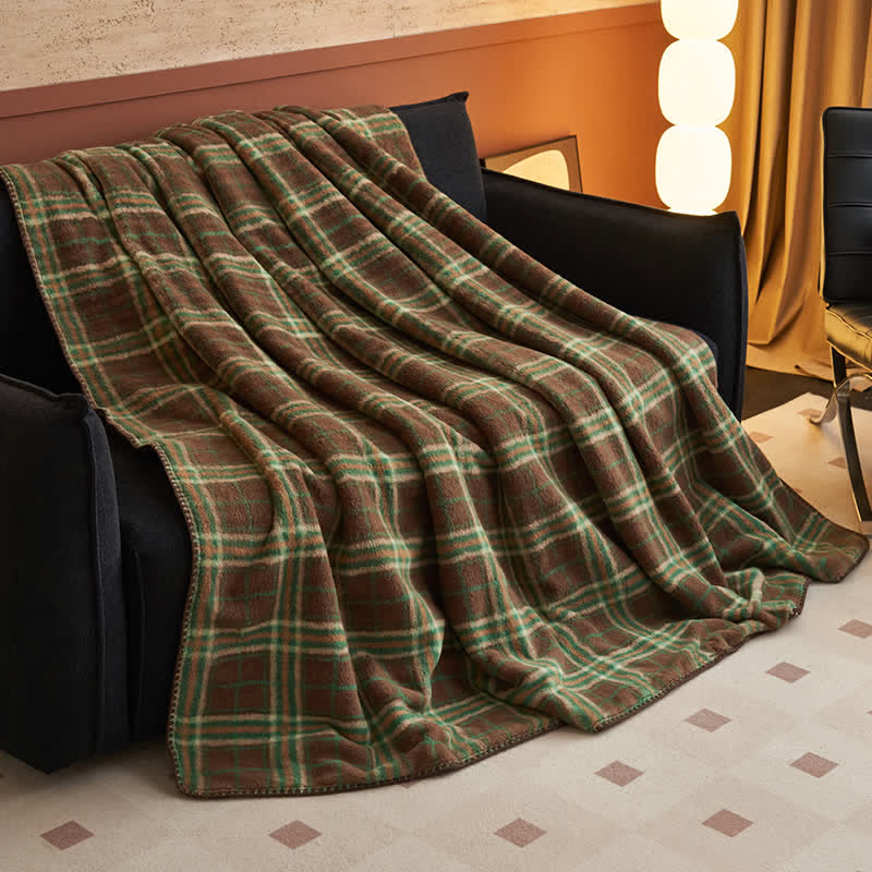Ownkoti Classic Plaid Reversible Fleece Multi-Use Throw - image 12