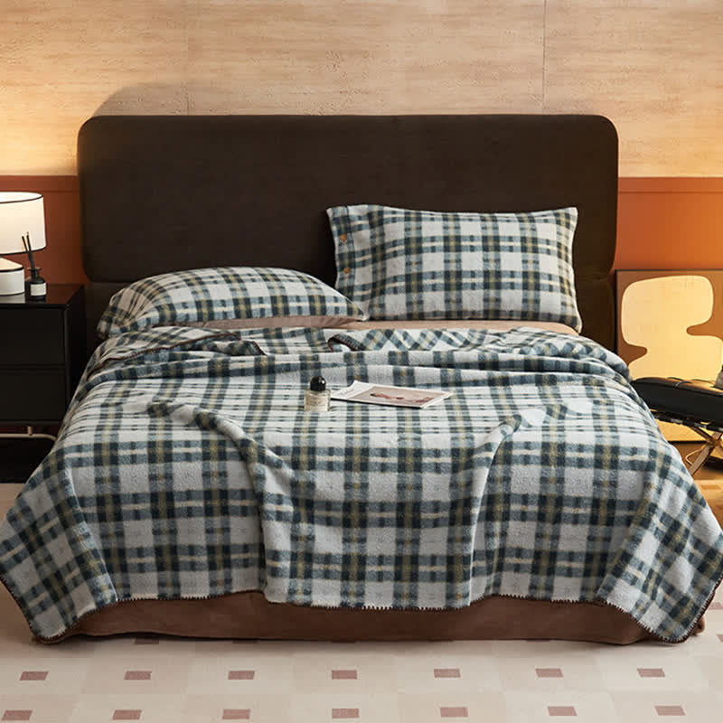 Ownkoti Classic Plaid Reversible Fleece Multi-Use Throw - image 30