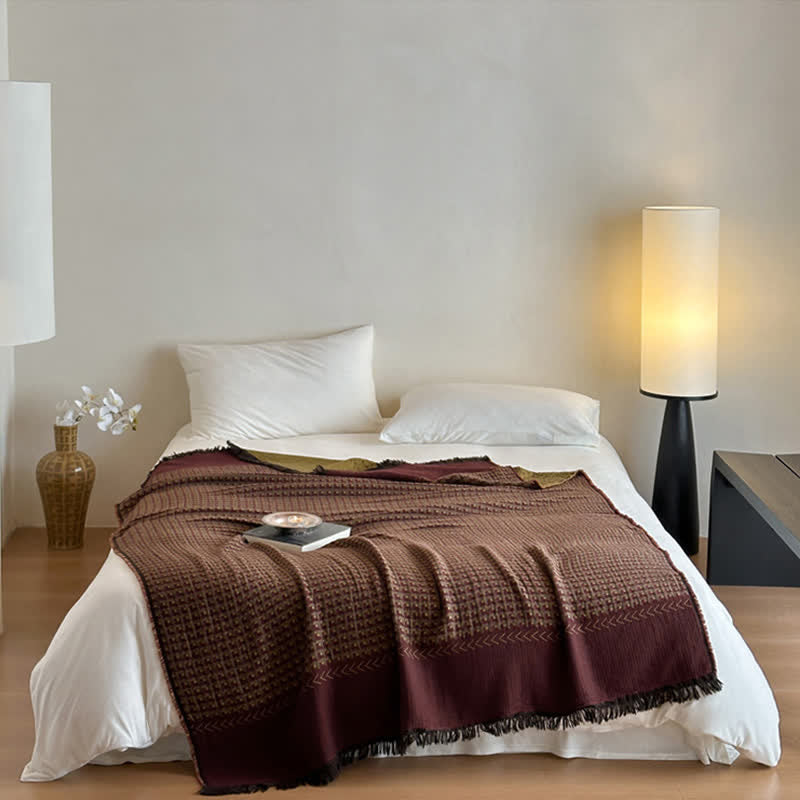 Ownkoti Vintage Cotton Jacquard Multi-Use Blanket - image 4