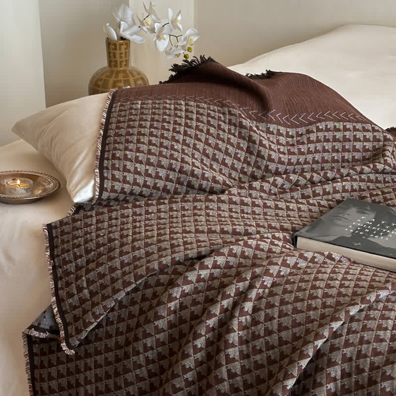 Ownkoti Vintage Cotton Jacquard Multi-Use Blanket - image 27