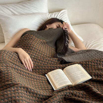 Ownkoti Vintage Cotton Jacquard Multi-Use Blanket - image 10